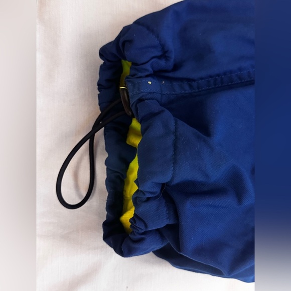 GAP Fleece-Lined Snow Pants Men’s Medium (32–34)Blue/Neon Yellow Vintage Outdoor - Picture 6 of 7